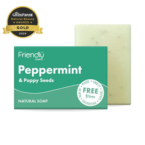 Friendly Soap Peppermint and Poppy Wash Bar
