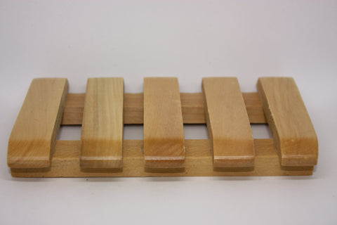 Wooden pallet style soap rack